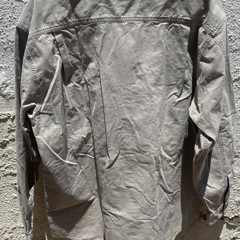 Banana Republic Safari Travel Shirt Large Men's Cotton Utility Flap
